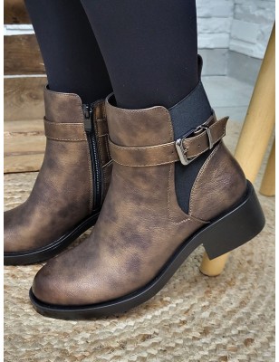 Bottines femme Yana bronze