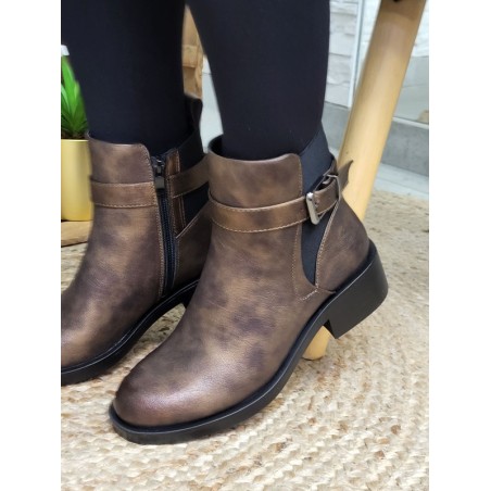 Bottines femme Yana bronze