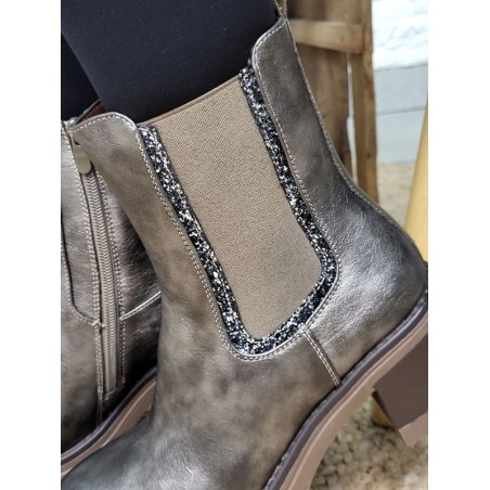 Bottines femme Anael bronze