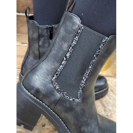 Bottines femme Anael noires