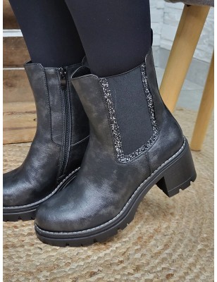 Bottines femme Anael noires