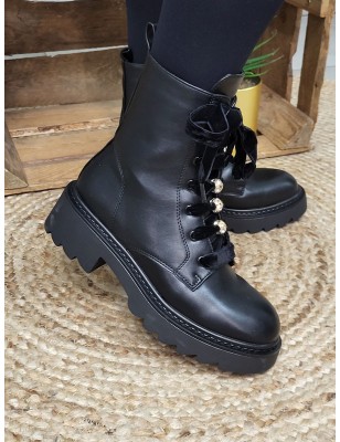 Bottines femme Justina noires