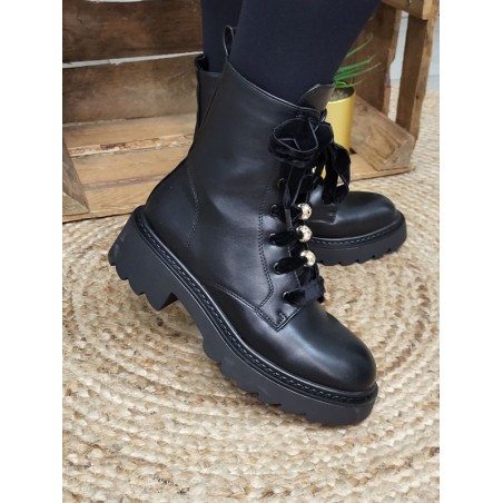 Bottines femme Justina noires