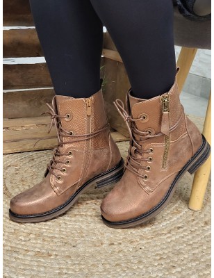 Bottines femme Alysee camel