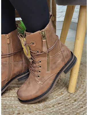 Bottines femme Alysee camel