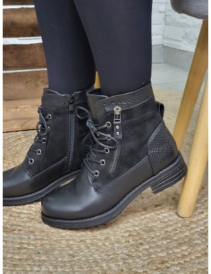 Bottines femme Gaelle noires