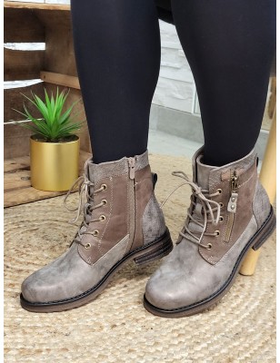 Bottines femme Gaelle taupe