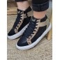 Baskets montantes femme Kaporal Shine noires