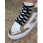 Baskets montantes femme Kaporal Shine blanches