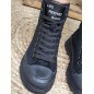Baskets montantes daim femme LPB Elena noires