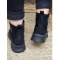 Baskets montantes daim femme LPB Elena noires