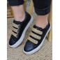 Baskets femme scratchs Kaporal Tippy noires