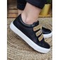 Baskets femme scratchs Kaporal Tippy noires