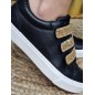 Baskets femme scratchs Kaporal Tippy noires