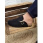 Sabots femme daim basic Maya noirs