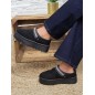 Boots chaussons femme daim fourrées Audrey noires