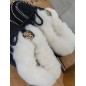 Chaussons femme daim fourrés Indiana noirs Chaussons femme daim fourrés Indiana noirs