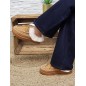 Chaussons femme daim fourrés Indiana camel Chaussons femme daim fourrés Indiana camel