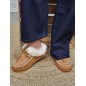 Chaussons femme daim fourrés Indiana camel Chaussons femme daim fourrés Indiana camel