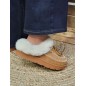 Chaussons femme daim fourrés Indiana camel Chaussons femme daim fourrés Indiana camel
