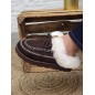 Chaussons femme daim fourrés Indiana marron Chaussons femme daim fourrés Indiana marron