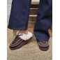 Chaussons femme daim fourrés Indiana marron Chaussons femme daim fourrés Indiana marron