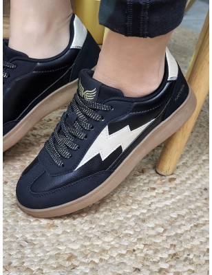 Baskets femme Kaporal Seven noires