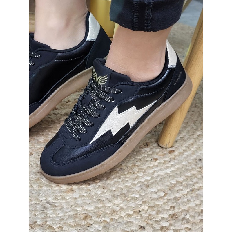 Baskets femme Kaporal Seven noires Baskets femme Kaporal Seven noires