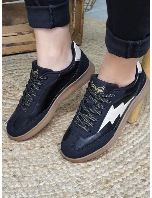 Baskets femme Kaporal Seven noires