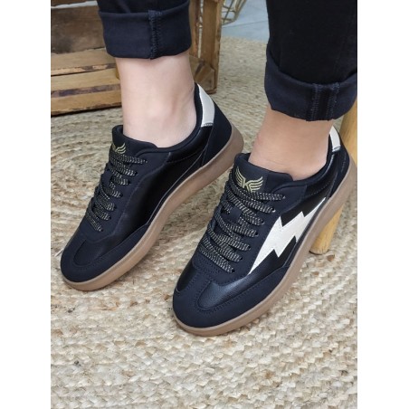 Baskets femme Kaporal Seven noires