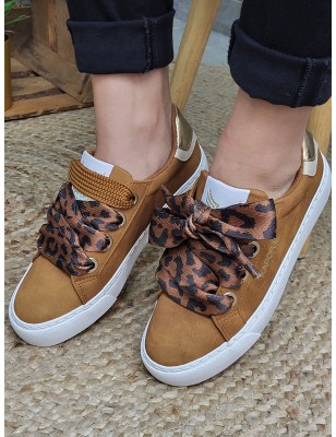 Baskets femme Kaporal Severine camel