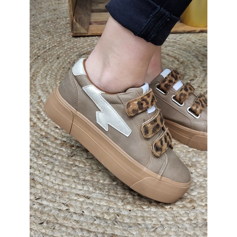 Baskets femme scratchs Kaporal Clovia léopard Baskets femme scratchs Kaporal Clovia léopard