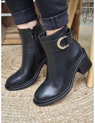Bottines talon femme LPB Malika noires