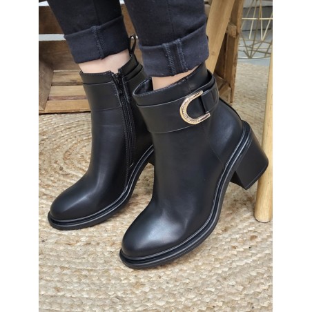 Bottines talon femme LPB Malika noires