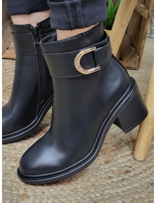 Bottines talon femme LPB Malika noires