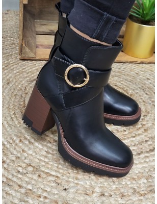 Bottines talon femme LPB Julietta noires