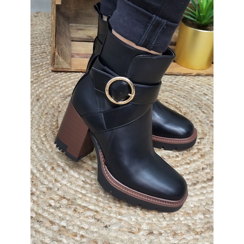 Bottines talon femme LPB Julietta noires Bottines talon femme LPB Julietta noires