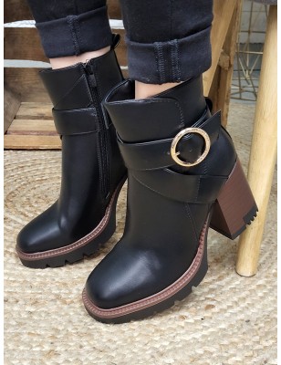 Bottines talon femme LPB Julietta noires