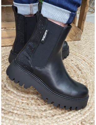 Bottines femme Kaporal Crissy noires