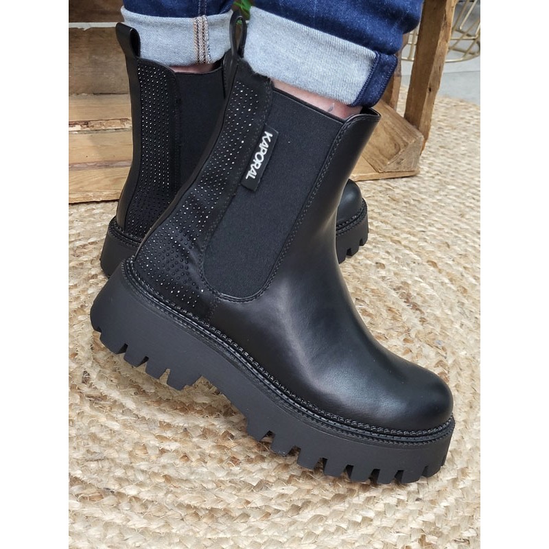 Bottines femme Kaporal Crissy noires