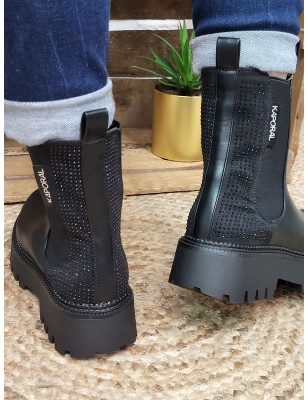 Bottines femme Kaporal Crissy noires