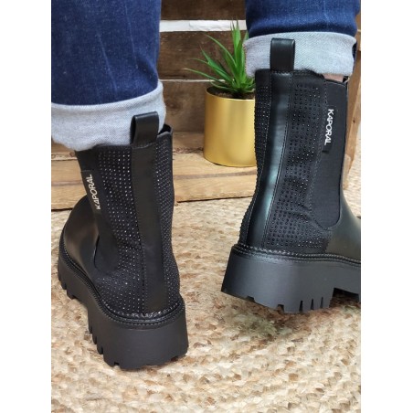 Bottines femme Kaporal Crissy noires