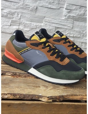 Baskets homme Pepe Jeans london mood multicolores
