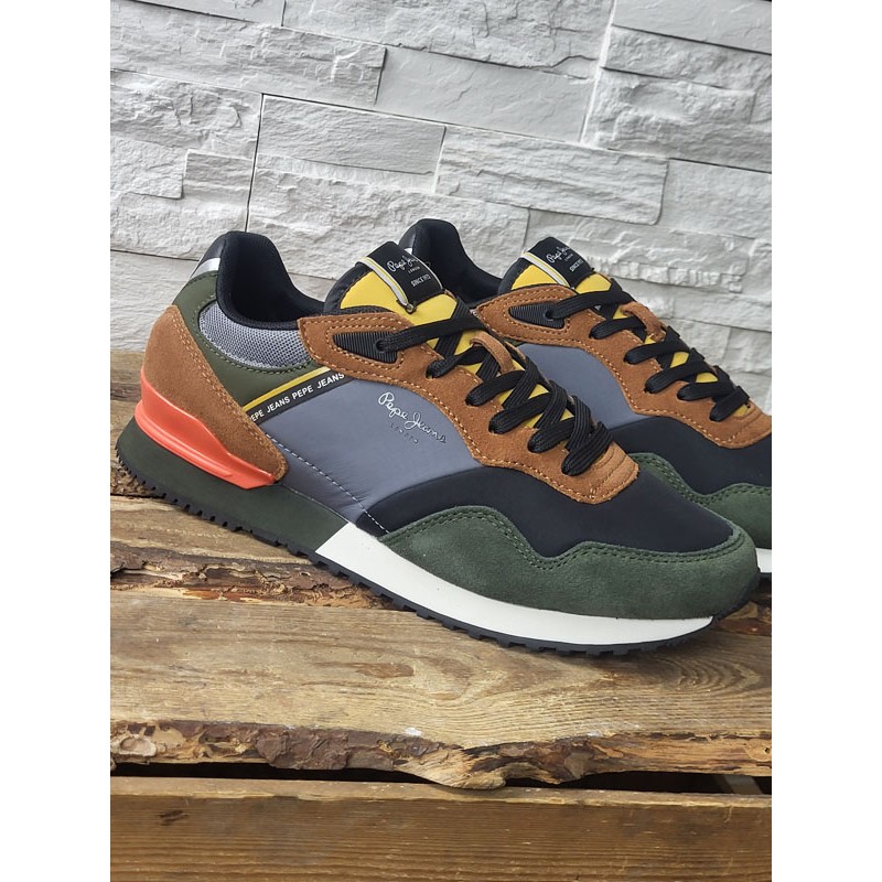 Baskets homme Pepe Jeans london mood multicolores