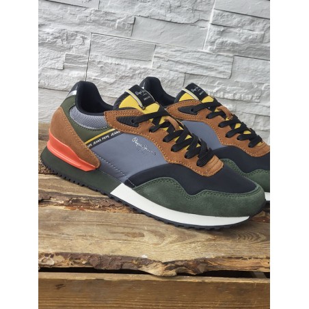 Baskets homme Pepe Jeans london mood multicolores