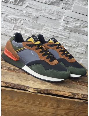 Baskets homme Pepe Jeans london mood multicolores
