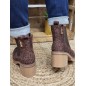 Bottines à talon femme LPB Maena leopard marron