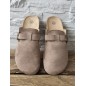 Sabots homme daim basic Meyer taupe