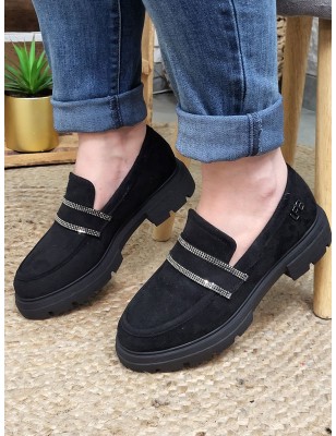 Mocassins femme LPB Jalila noirs