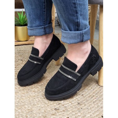 Mocassins femme LPB Jalila noirs